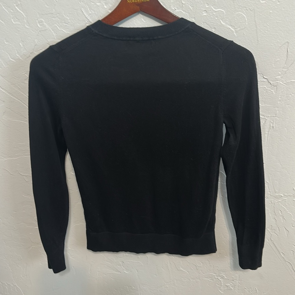Banana Republic Womens Black Crewneck Sweater. Size Small Petite. Long Sleeve - Picture 3 of 6